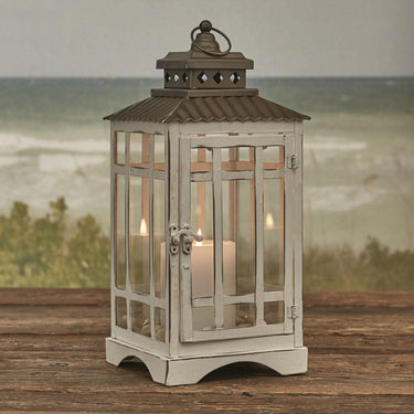 White Lantern - Large 14x6 - Park Designs - The Fox Decor